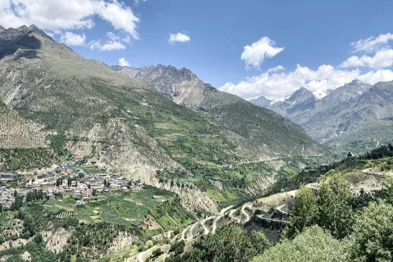 Gebergte in Manali, Ladakh.