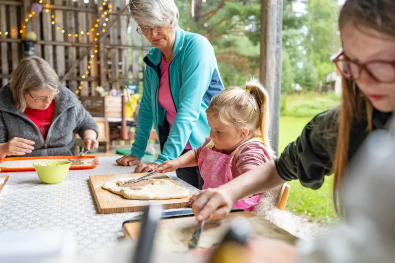 Kaneelbroodjes workshop in Zweden