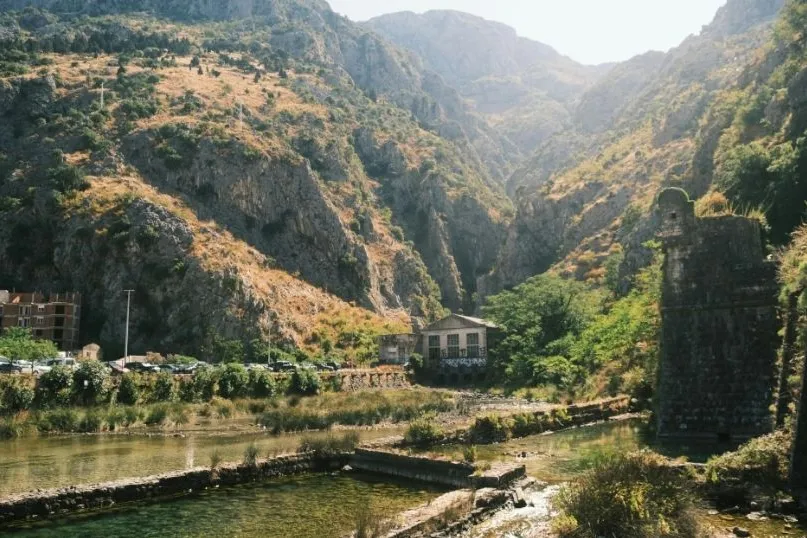 Die Natur in der Nähe von Kotor.