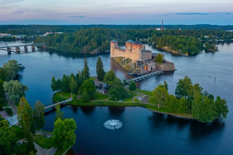 Olavinlinna kasteel in Finland.