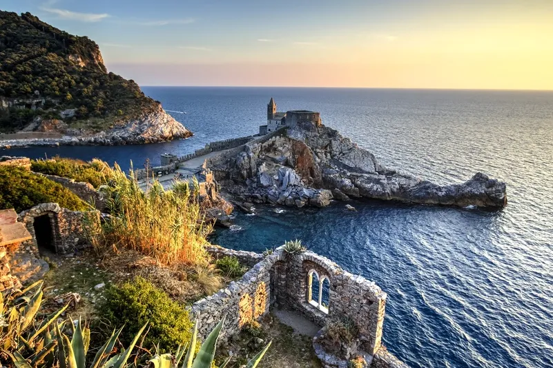 Saint Peter kerk in Portovenere. 