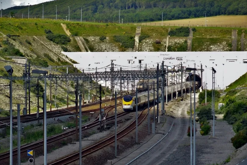 Wales, Calais kanaaltunnel.