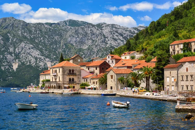 Baai in Perast Montenegro