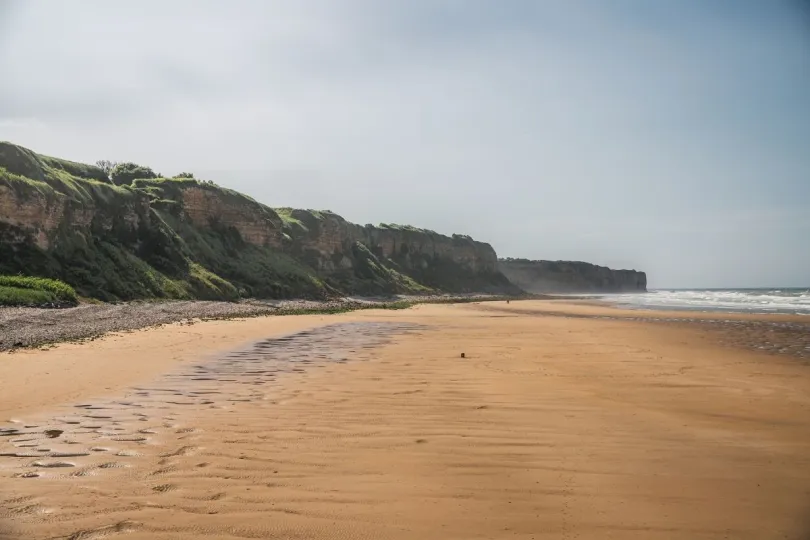 Omahastrand in Normandie, Frankrijk. 