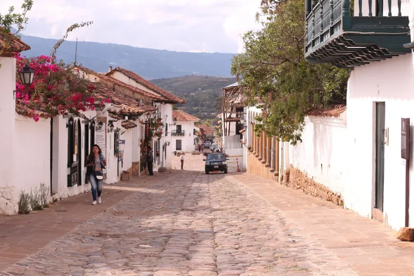 Straat in Villa de Leyva.