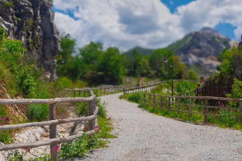 Wandelpad in Italië.