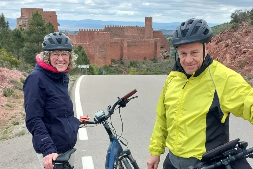 Arthur en Karin reisden met de trein naar Spanje voor een fietsvakantie.
