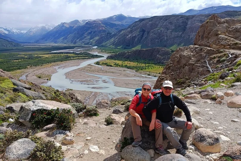 Twee reizigers in Argentinië.