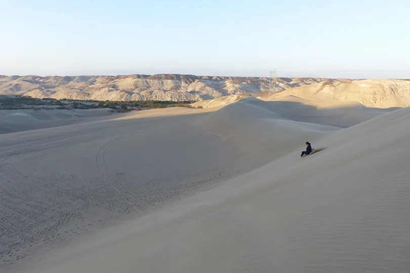 Sandboarden in Peru.