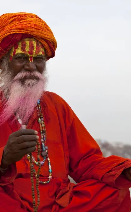 Veiligheid India lokale man Varanasi
