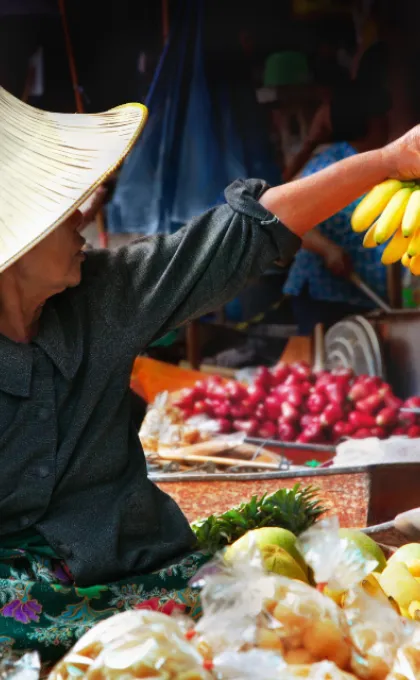 Thailand floating markt