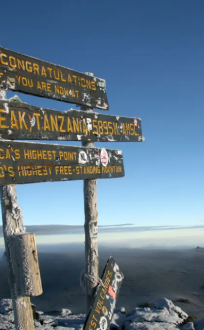 Tanzania Kilimanjaro top