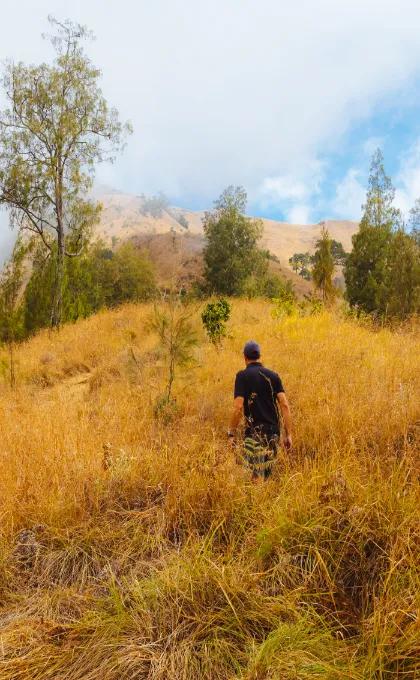 De beklimming van Rinjani