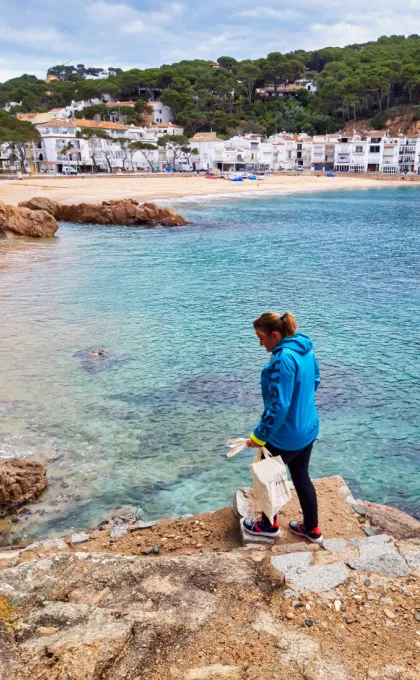 wandelen langs de catalaanse kust