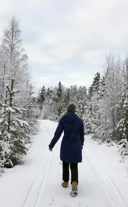 Wandeltocht winter Zweeds Lapland