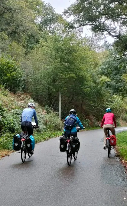 Frankrijk fietsende mensen