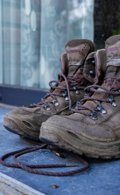 Bruine wandelschoenen