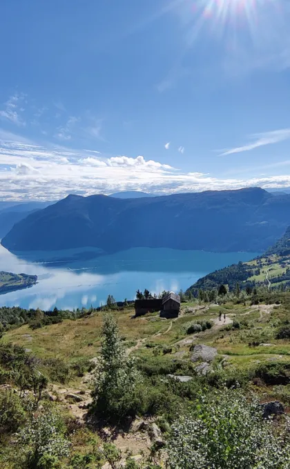 Noorwegen uitzicht bergen.