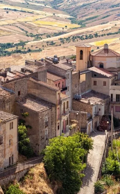 Italienischer Dorf aussicht.