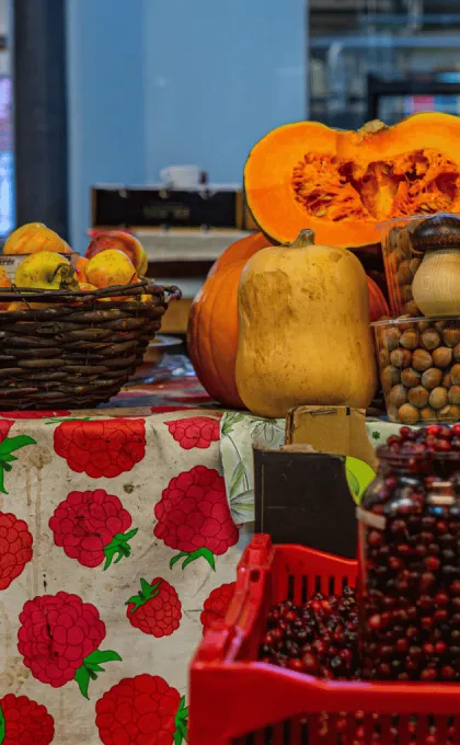 Fruit op een markt in Litouwen.