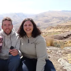 Reisexperts Indie en Guido in Peru. 