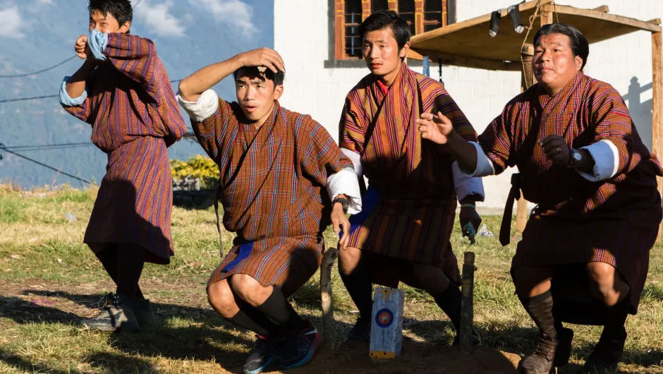 Bhutan boogschieten