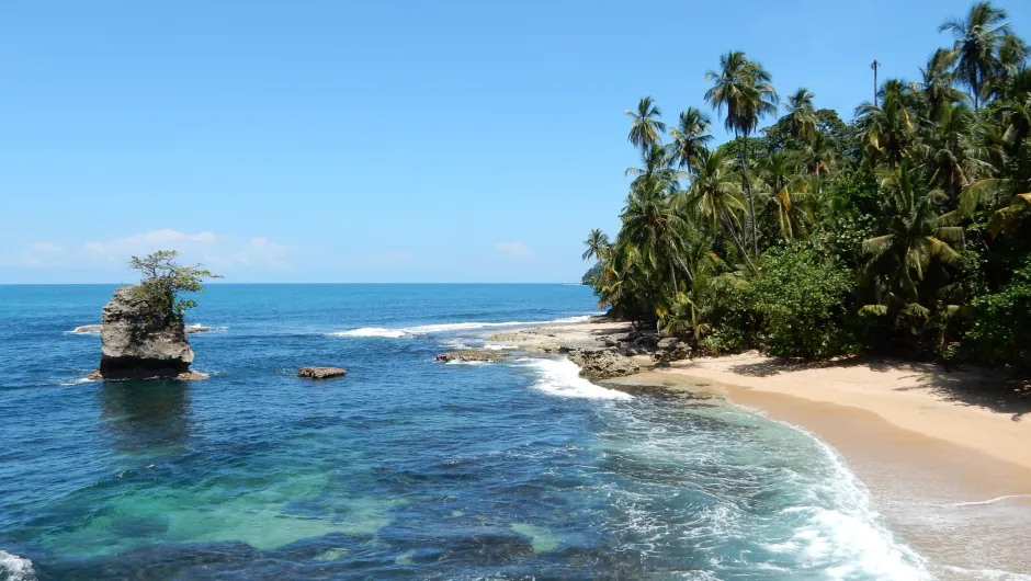 Beste reistijd Costa Rica - Cahuita strand.