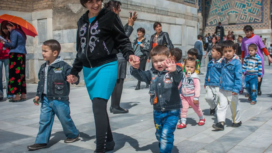 Oezbekistan reiservaringen kinderen Registan
