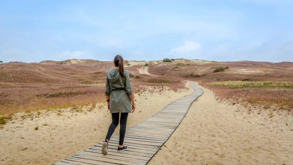 Wandelen door de duinen