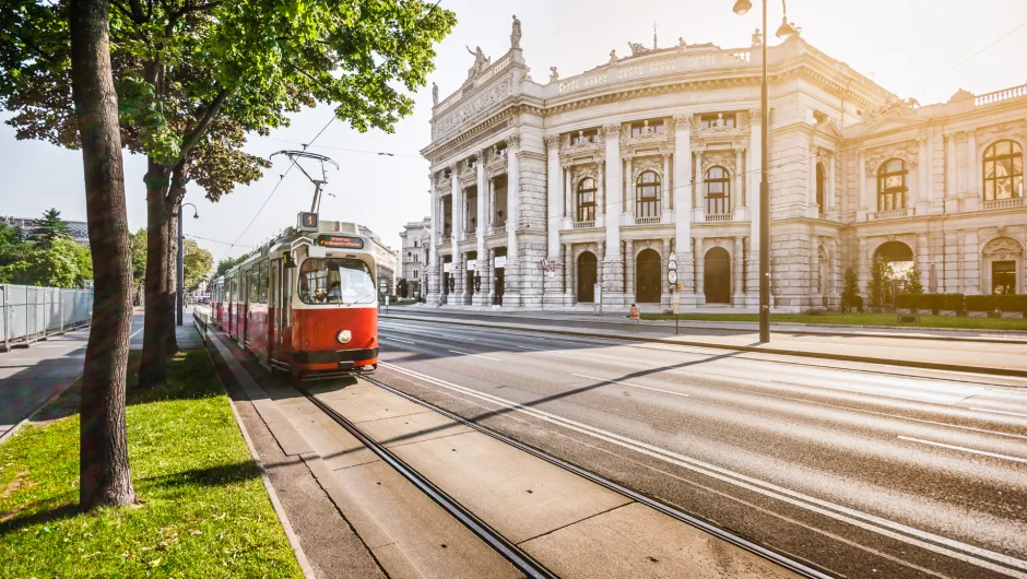 Oostenrijk Wenen Wiener Ringstrasse tram