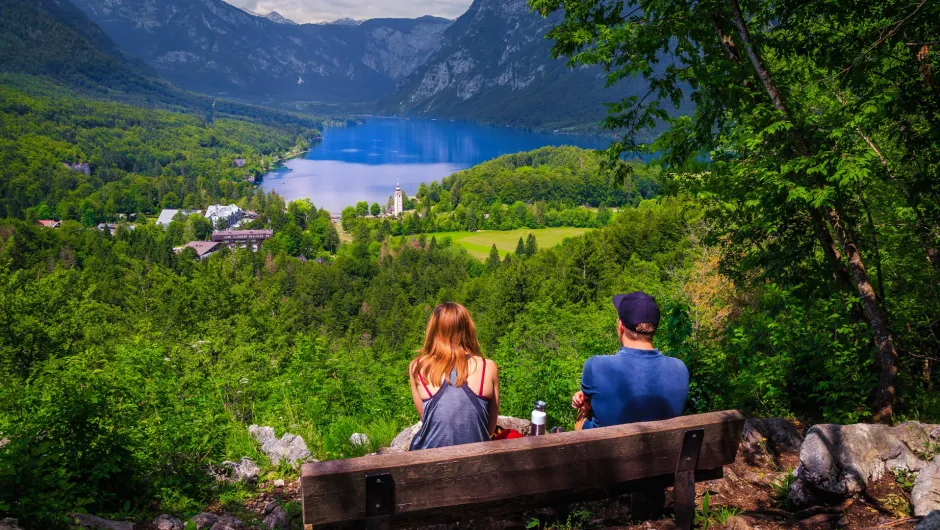 slovenie uitzicht op meer