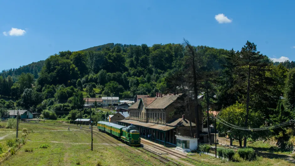 Treinstation in Roemenie