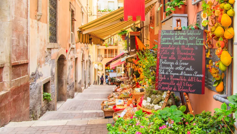 Sicilië lokale straat