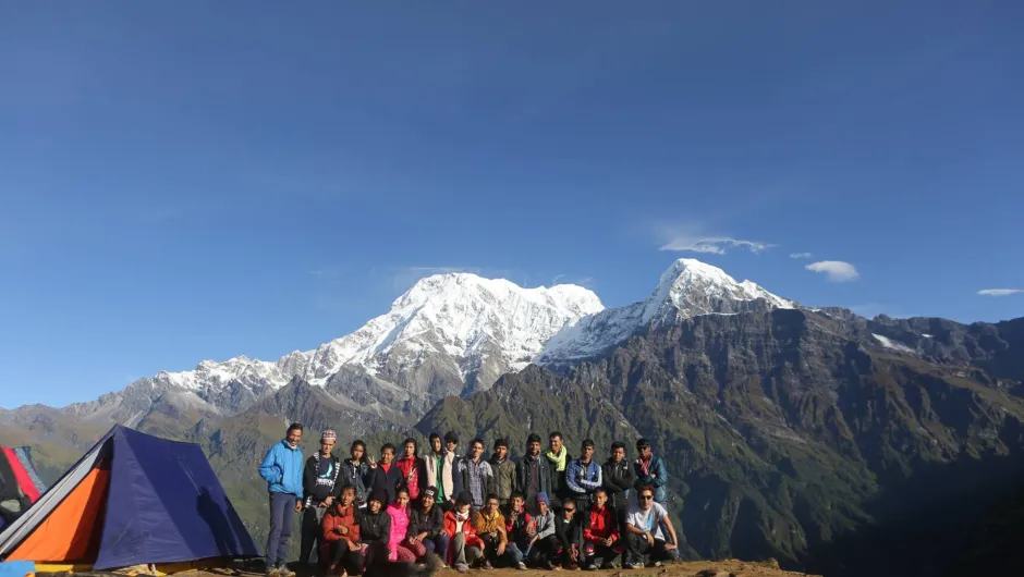 Nepal Jagan groepsfoto project