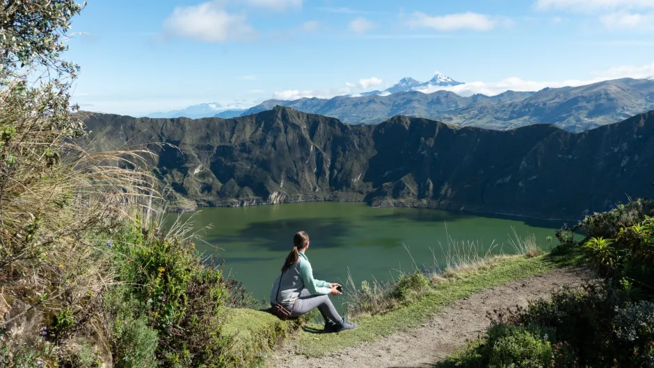 Ecuador Quilotoa Loop vrouw