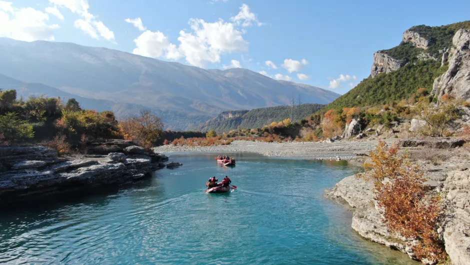 Raften in Albanië