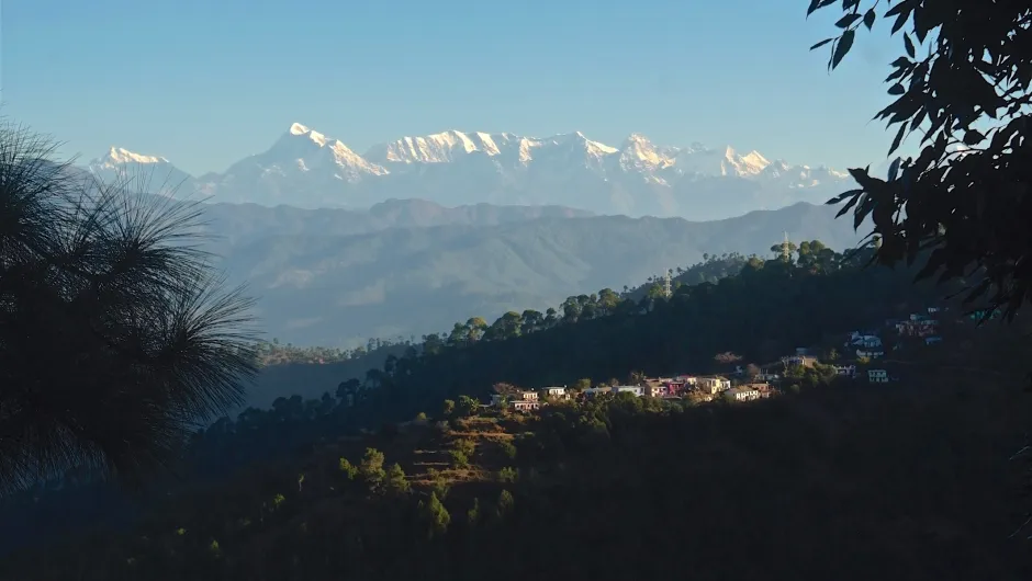 Uitzicht op de Himalaya