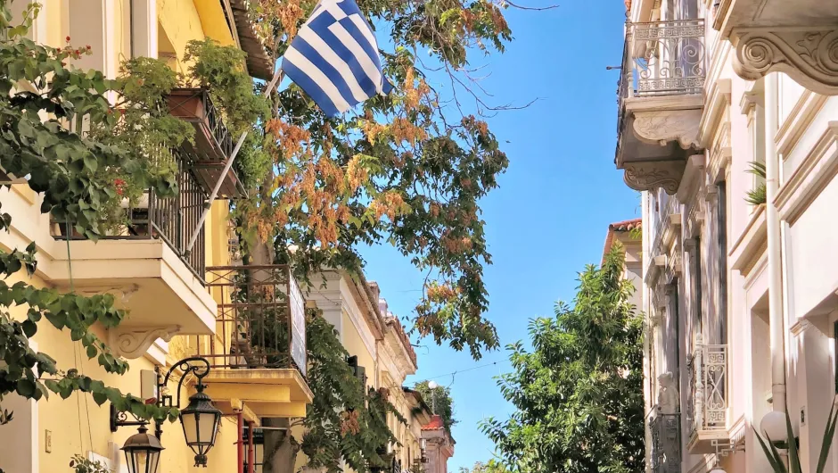 Straat Athene Griekenland