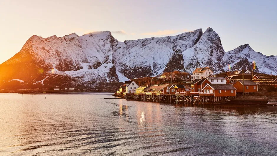 Noorwegen lofoten winterlandschap