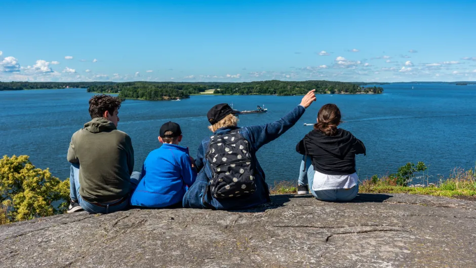 Zweden met kinderen Malaren uitzicht.