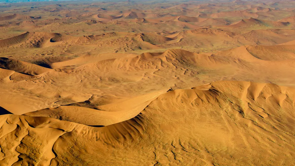 Namibië duinen bovenaanzicht