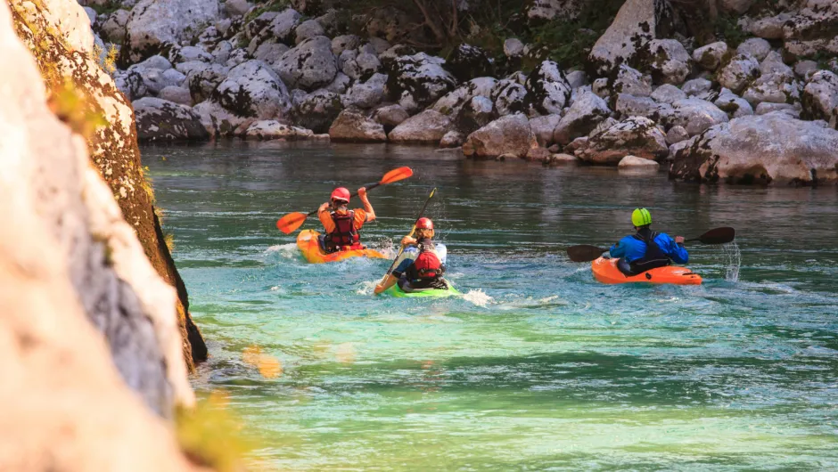 Activiteiten Slovenië kayakken