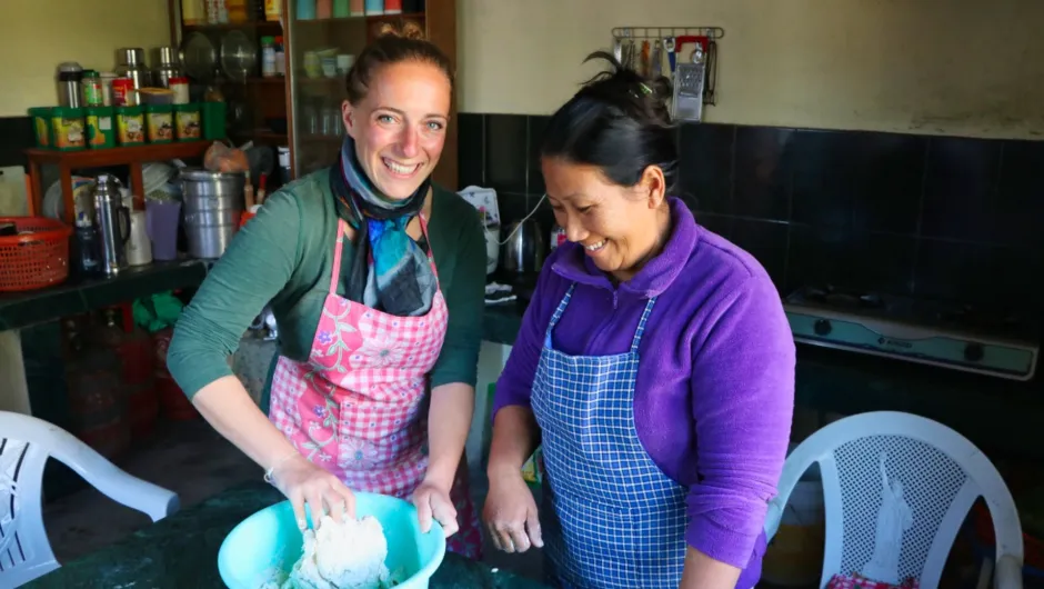 Nepalese momo's workshop.