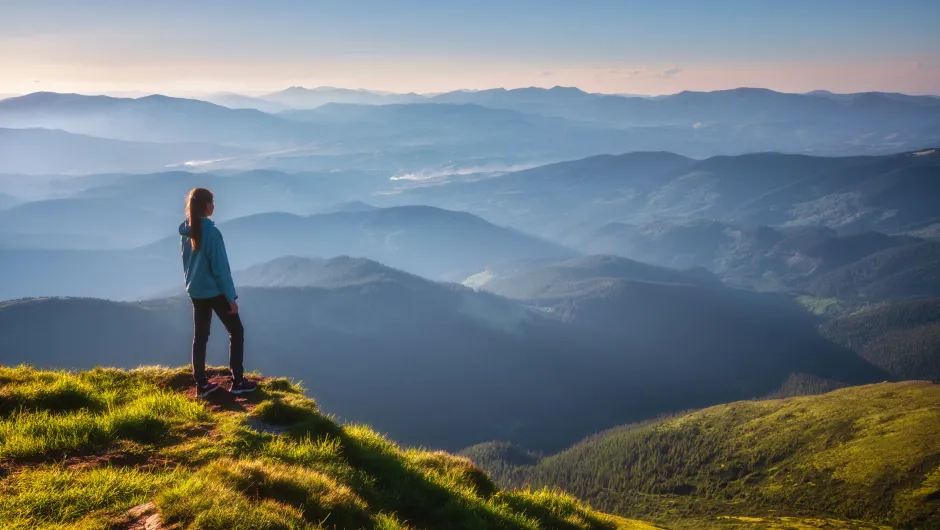 Autorondreis Roemenië, wandelen Karpaten.