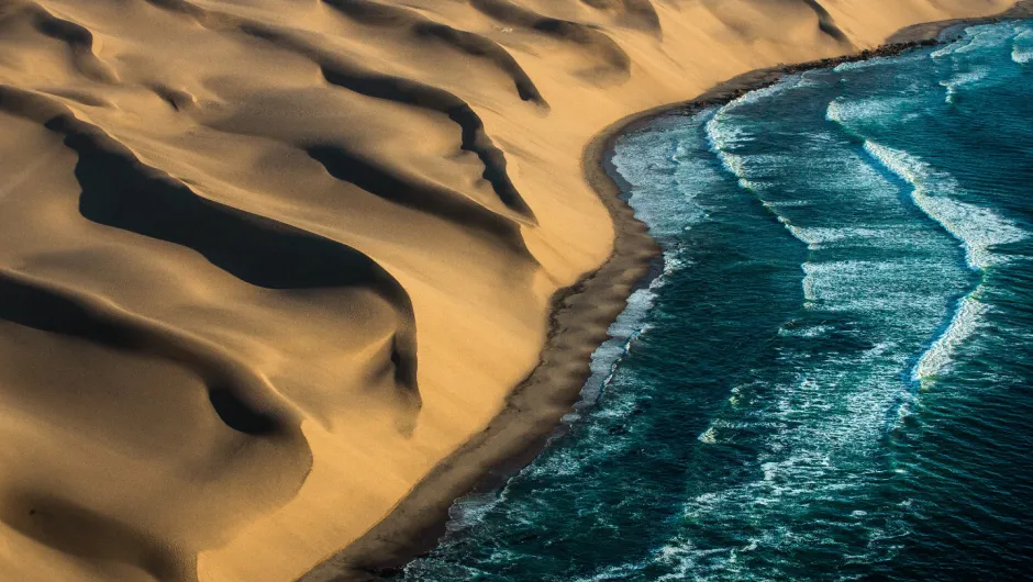 Namibië bezienswaardigheden - Skeleton Coast.