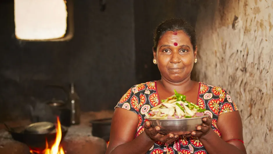 Vegetarisch eten Sri Lanka - local.