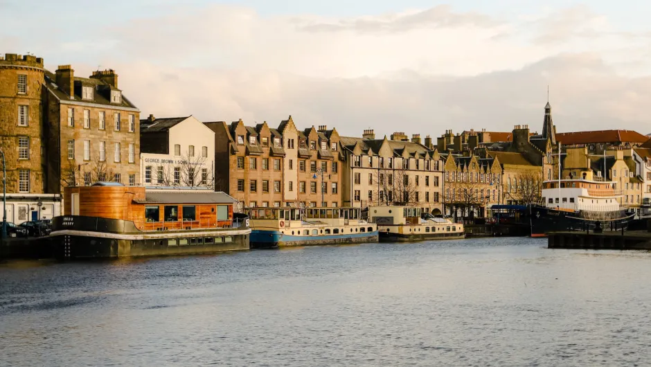 Vegetarisch eten Schotland - uitzicht Edinburgh.