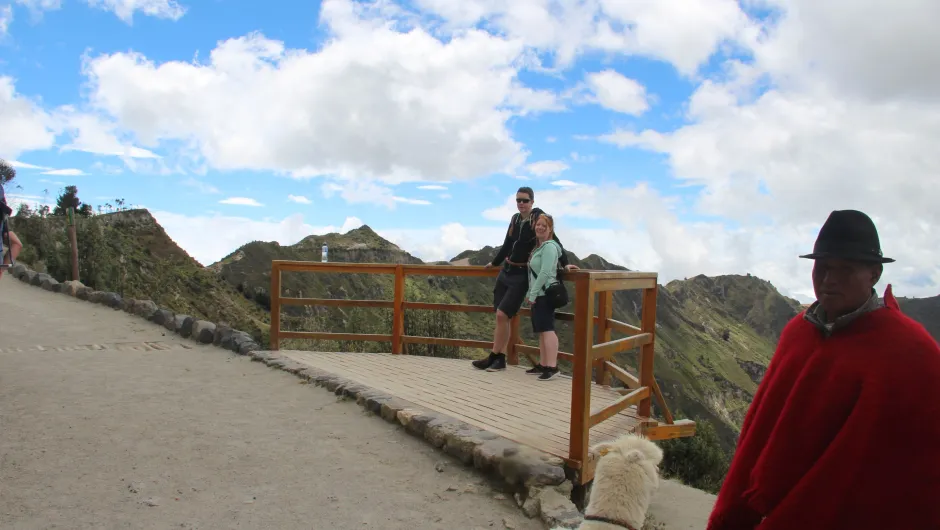 Ecuador reiservaringen, Quilotoa meer.