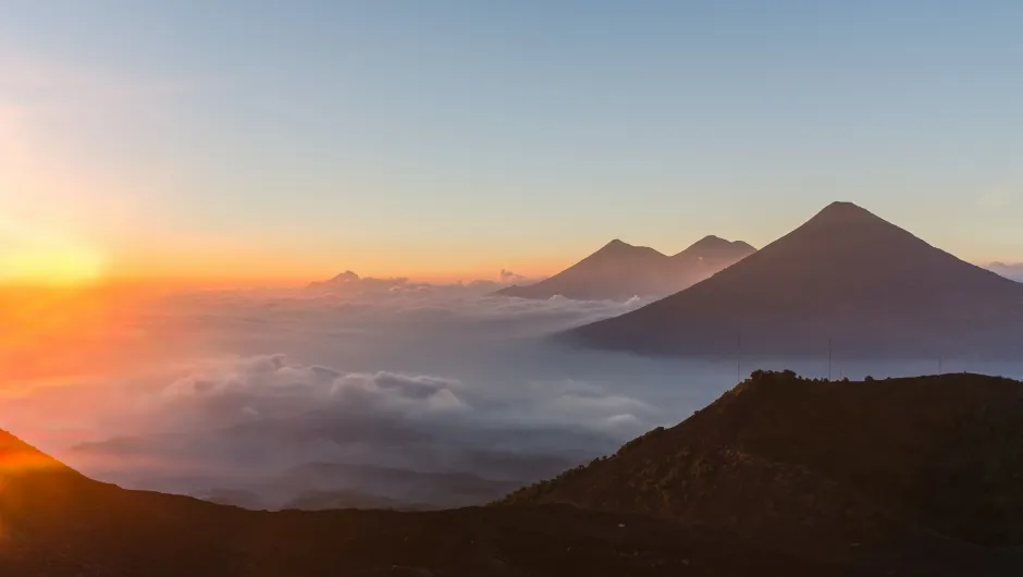 Vliegtickets Guatemala - Pacaya uitzicht.