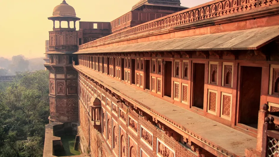 Vliegtickets India Agra fort.